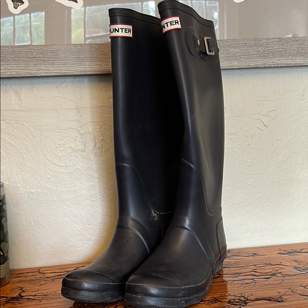Hunter Classic Navy Blue Tall Boots